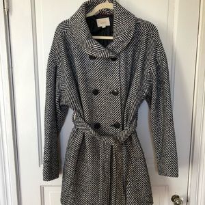 LOFT herringbone coat